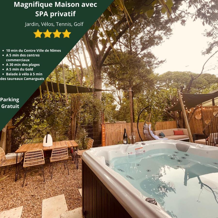 Maison Dans Les Arbres, Spa, Tennis, Parking Nîmes Eksteriør billede